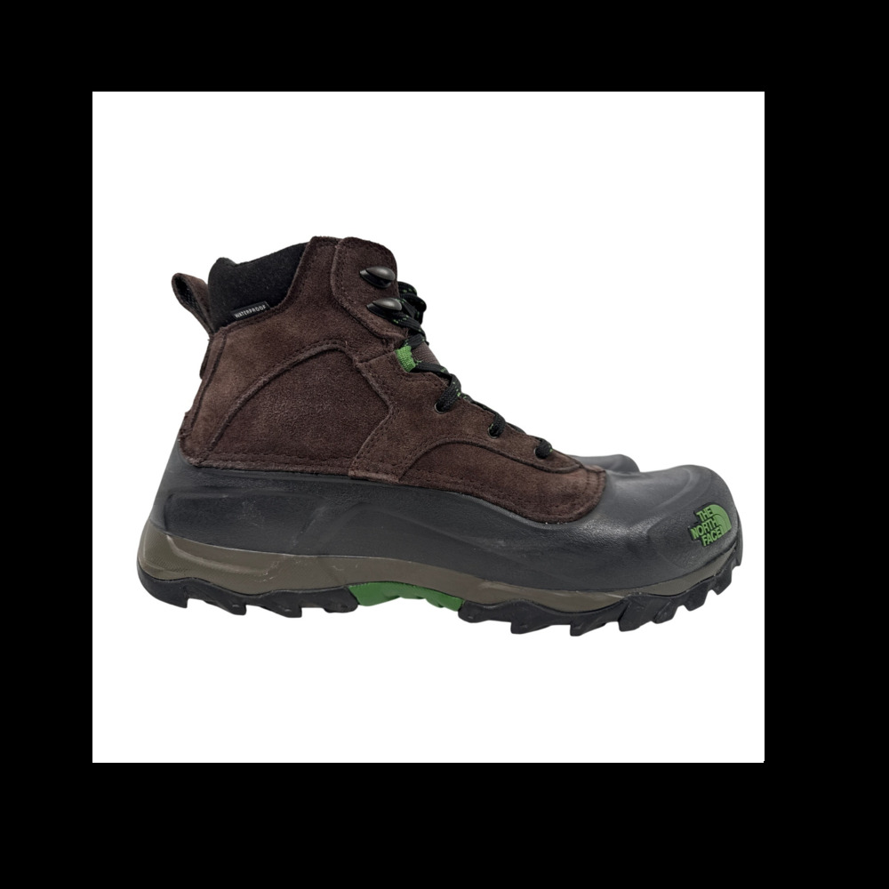 The North Face Snowfuse Winter Boots Mens 12.5 Brown Suede Waterproof Insulated
